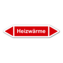 Rohrleitungskennzeichnung „Heizwärme“