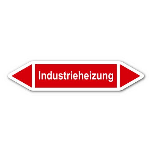 Rohrleitungskennzeichnung „Industrieheizung“