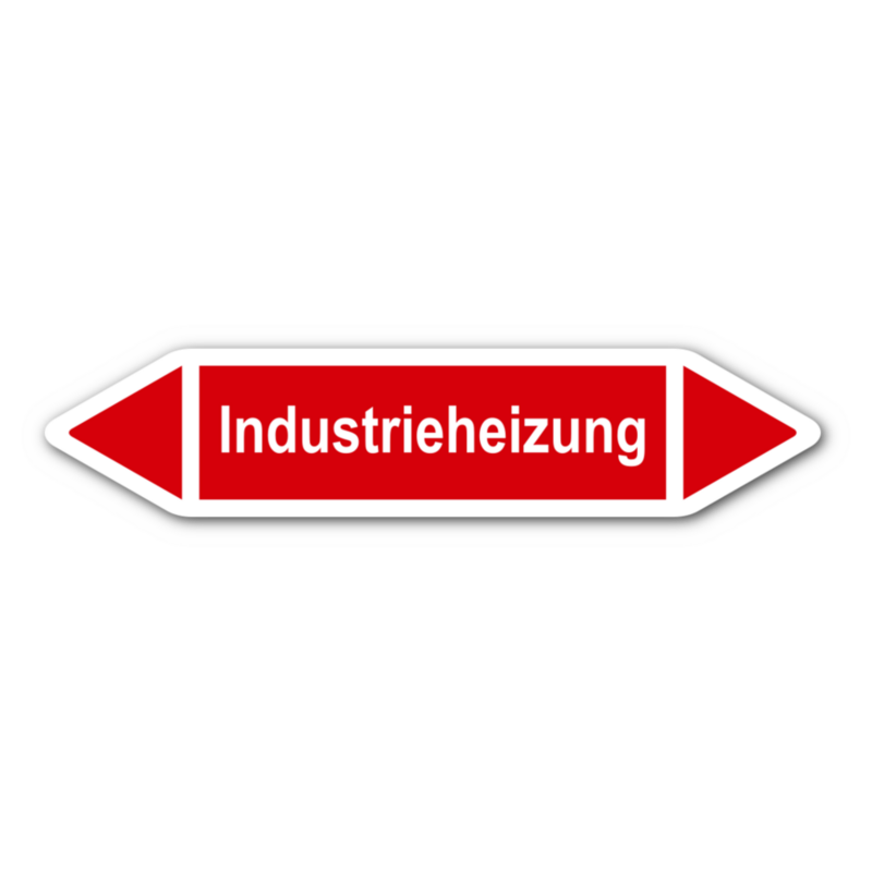 Rohrleitungskennzeichnung „Industrieheizung“