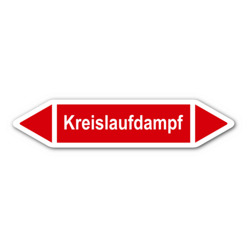 Rohrleitungskennzeichnung „Kreislaufdampf“