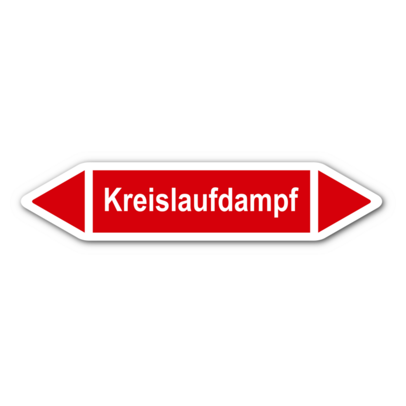 Rohrleitungskennzeichnung „Kreislaufdampf“