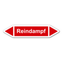 Rohrleitungskennzeichnung „Reindampf“