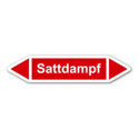Rohrleitungskennzeichnung „Sattdampf“