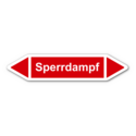 Rohrleitungskennzeichnung „Sperrdampf“