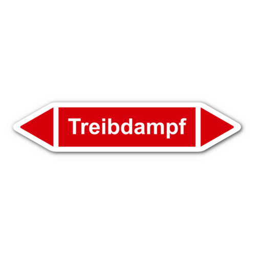 Rohrleitungskennzeichnung „Treibdampf“