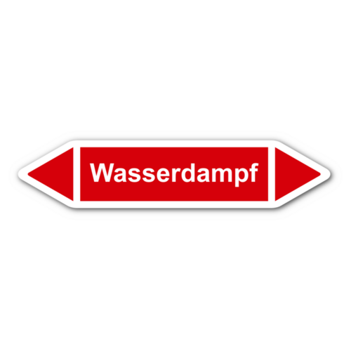 Rohrleitungskennzeichnung „Wasserdampf“
