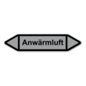 Rohrleitungskennzeichnung „Anwärmluft“