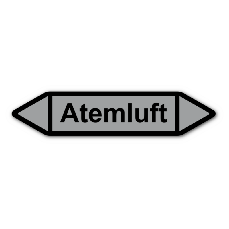 Rohrleitungskennzeichnung „Atemluft“