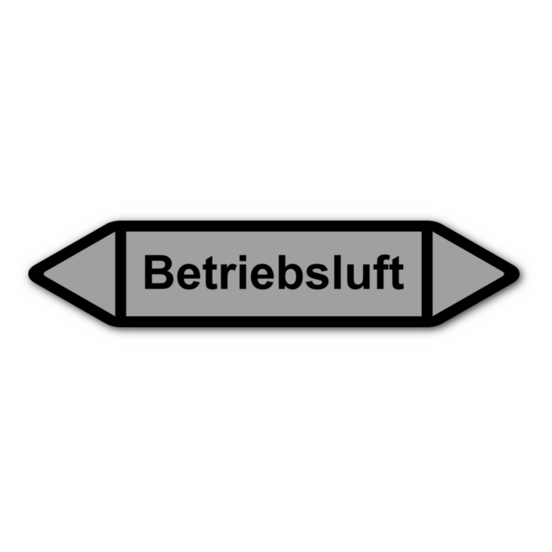 Rohrleitungskennzeichnung „Betriebsluft“