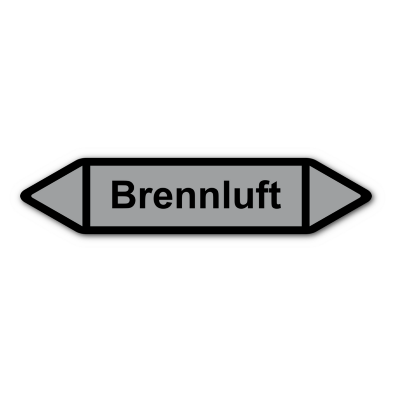 Rohrleitungskennzeichnung „Brennluft“