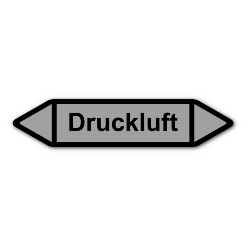 Rohrleitungskennzeichnung „Druckluft“