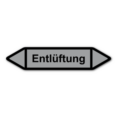 Rohrleitungskennzeichnung „Entlüftung“
