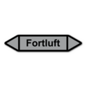 Rohrleitungskennzeichnung „Fortluft“