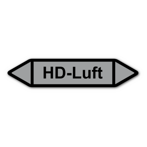 Rohrleitungskennzeichnung „HD-Luft“