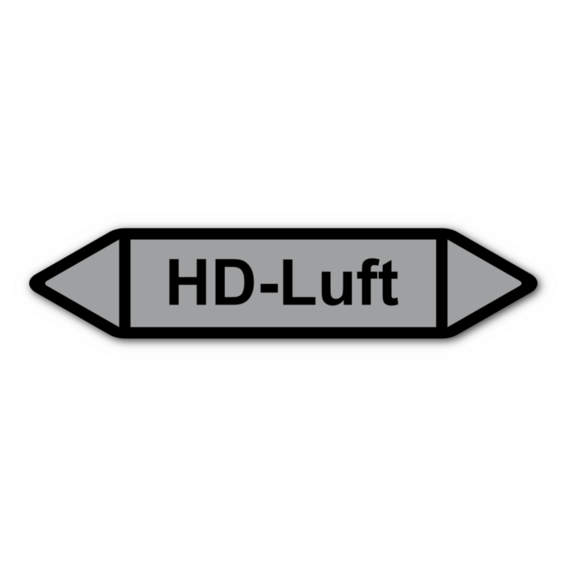 Rohrleitungskennzeichnung „HD-Luft“
