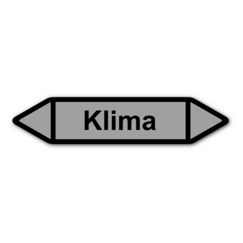 Rohrleitungskennzeichnung „Klima“