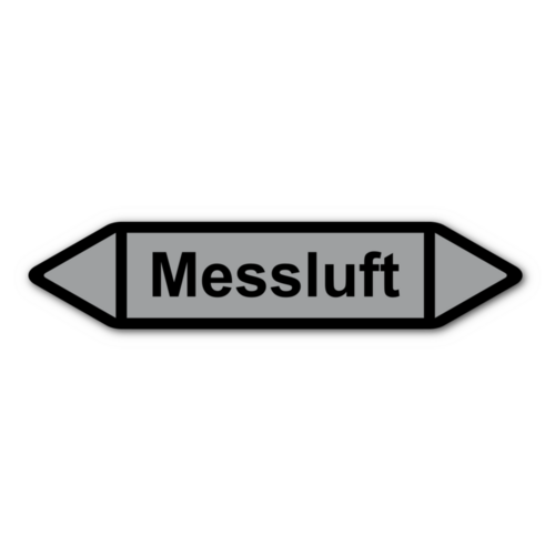 Rohrleitungskennzeichnung „Messluft“