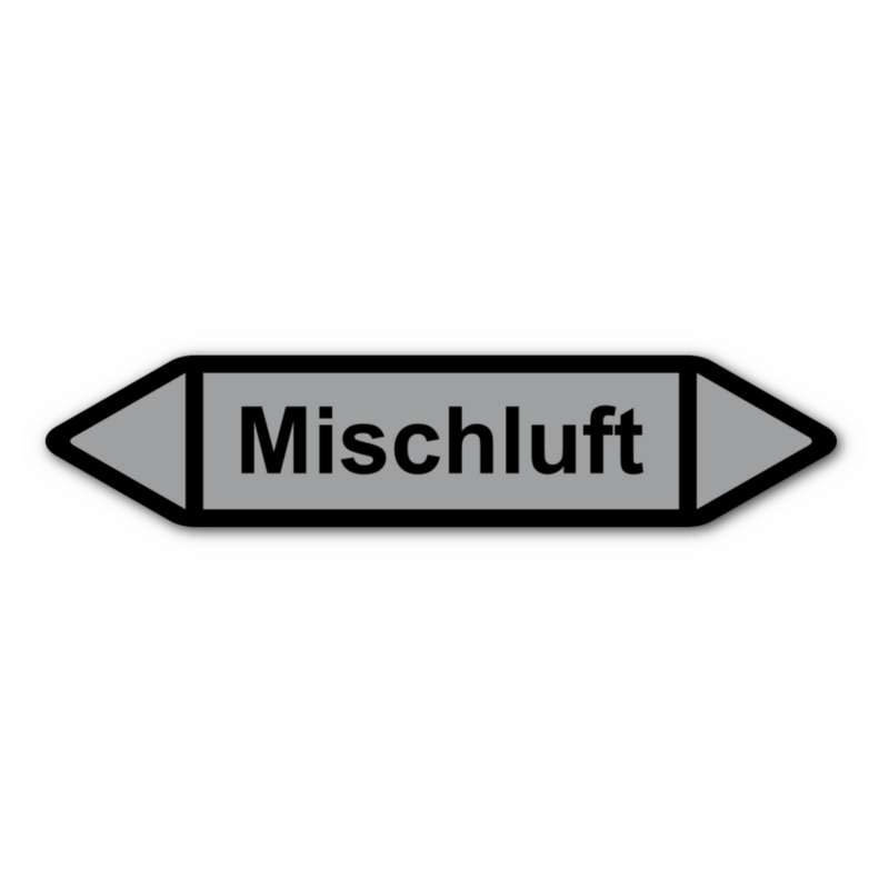 Rohrleitungskennzeichnung „Mischluft“