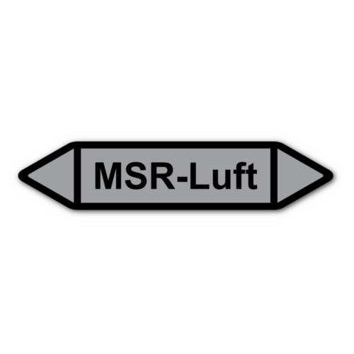 Rohrleitungskennzeichnung „MSR-Luft“