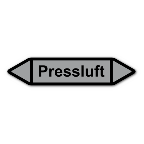 Rohrleitungskennzeichnung „Pressluft“