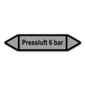 Rohrleitungskennzeichnung „Pressluft 6 bar“