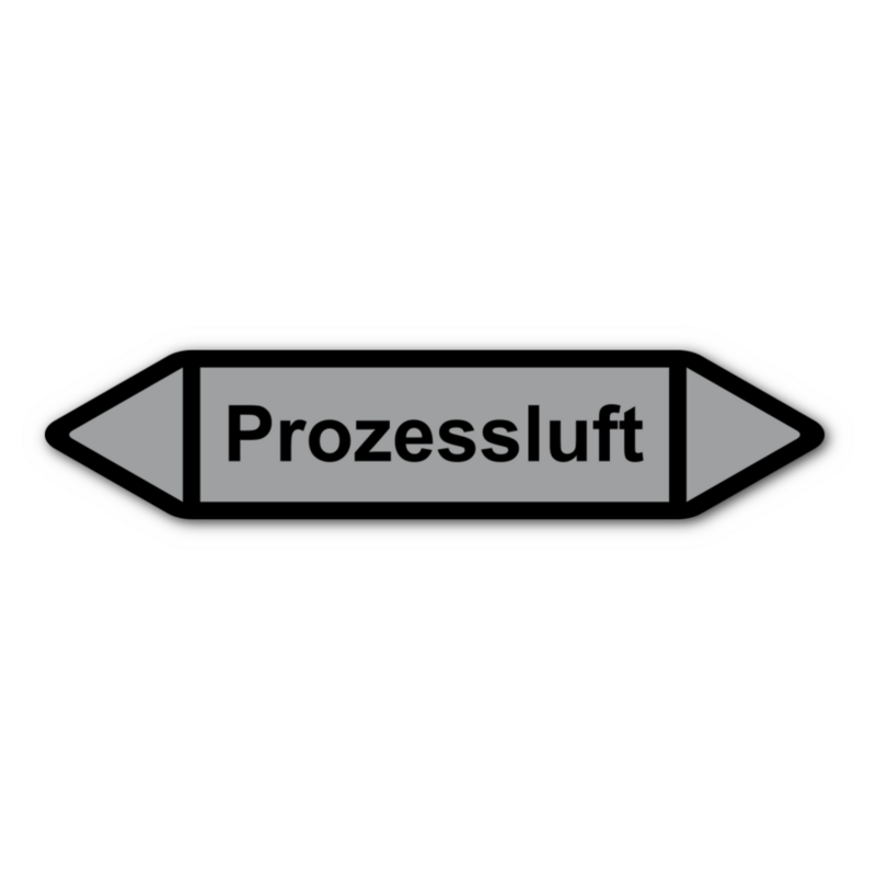 Rohrleitungskennzeichnung „Prozessluft“