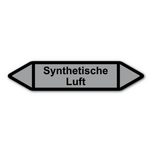 Rohrleitungskennzeichnung „Synthetische Luft“