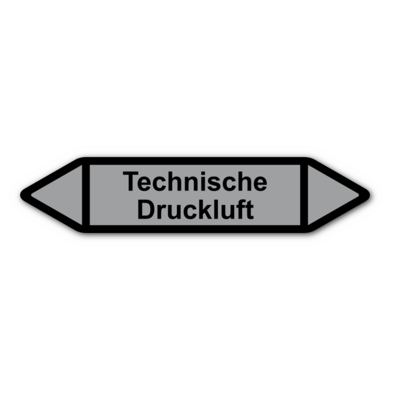 Rohrleitungskennzeichnung „Technische Druckluft“