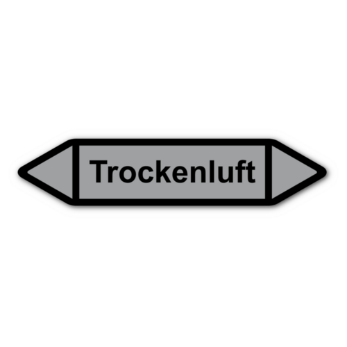 Rohrleitungskennzeichnung „Trockenluft“