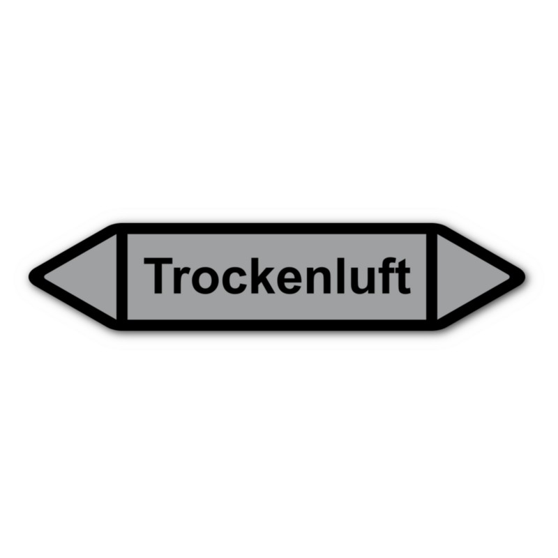 Rohrleitungskennzeichnung „Trockenluft“