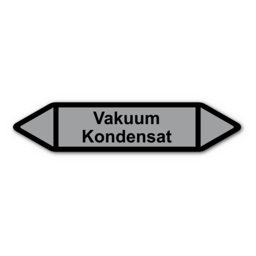 Rohrleitungskennzeichnung „Vakuum Kondensat“