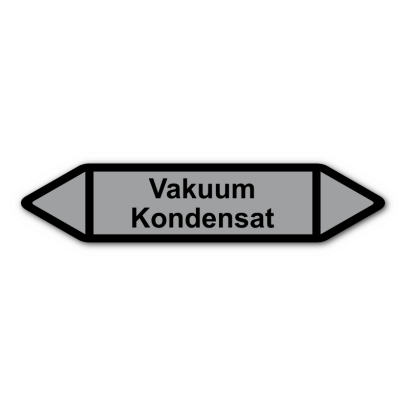 Rohrleitungskennzeichnung „Vakuum Kondensat“