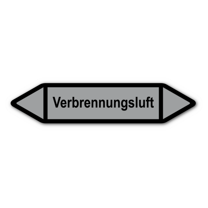 Rohrleitungskennzeichnung „Verbrennungsluft“