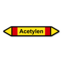 Rohrleitungskennzeichnung „Acetylen“, ohne Piktogramme