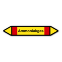 Rohrleitungskennzeichnung „Ammoniakgas“, ohne Piktogramme
