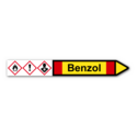 Rohrleitungskennzeichnung „Benzol“