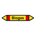 Rohrleitungskennzeichnung „Biogas“, ohne Piktogramme