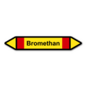 Rohrleitungskennzeichnung „Bromethan“, ohne Piktogramme