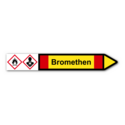 Rohrleitungskennzeichnung „Bromethen“