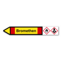 Rohrleitungskennzeichnung „Bromethen“
