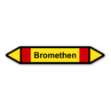 Rohrleitungskennzeichnung „Bromethen“, ohne Piktogramme