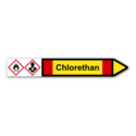 Rohrleitungskennzeichnung „Chlorethan“