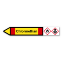 Rohrleitungskennzeichnung „Chlormethan“
