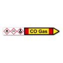 Rohrleitungskennzeichnung „CO Gas“