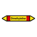 Rohrleitungskennzeichnung „Dimethylether“, ohne Piktogramme