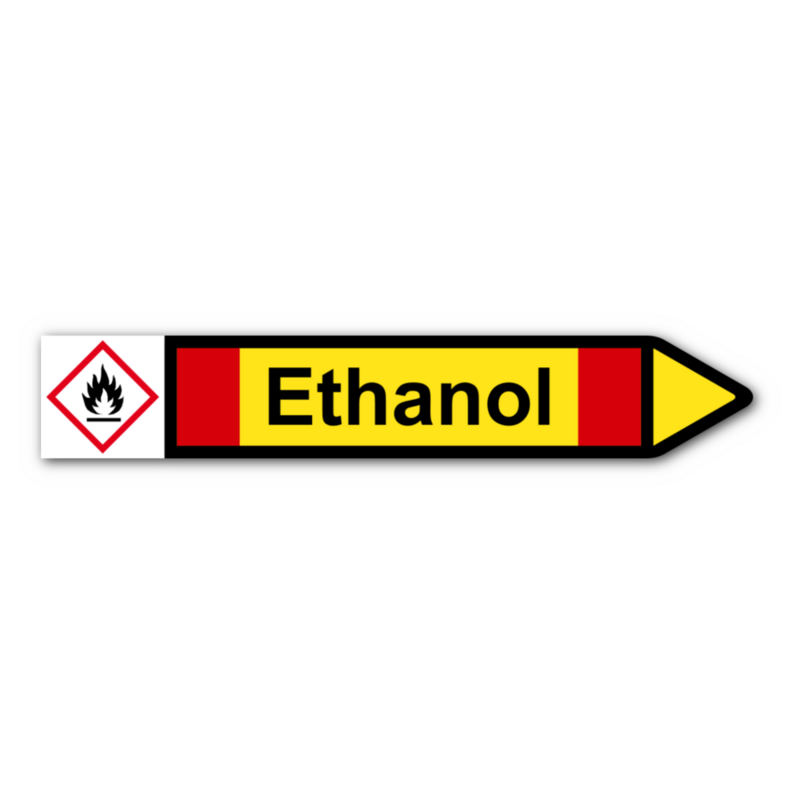 Rohrleitungskennzeichnung „Ethanol“
