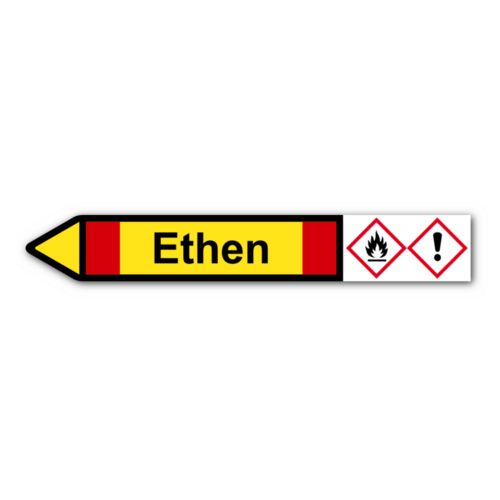 Rohrleitungskennzeichnung „Ethen“