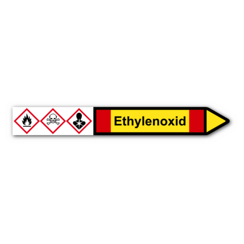 Rohrleitungskennzeichnung „Ethylenoxid“