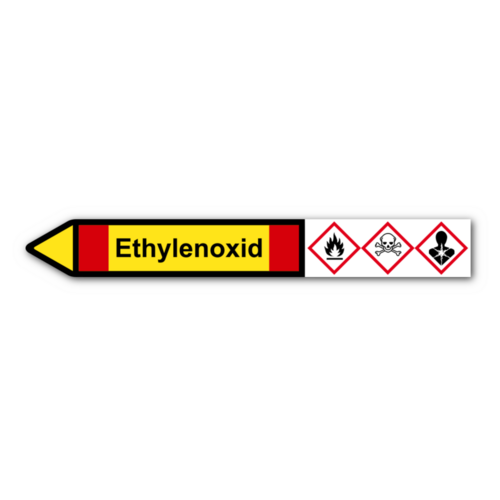 Rohrleitungskennzeichnung „Ethylenoxid“