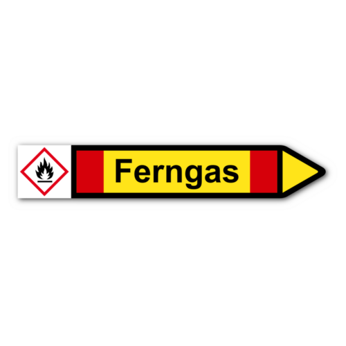 Rohrleitungskennzeichnung „Ferngas“
